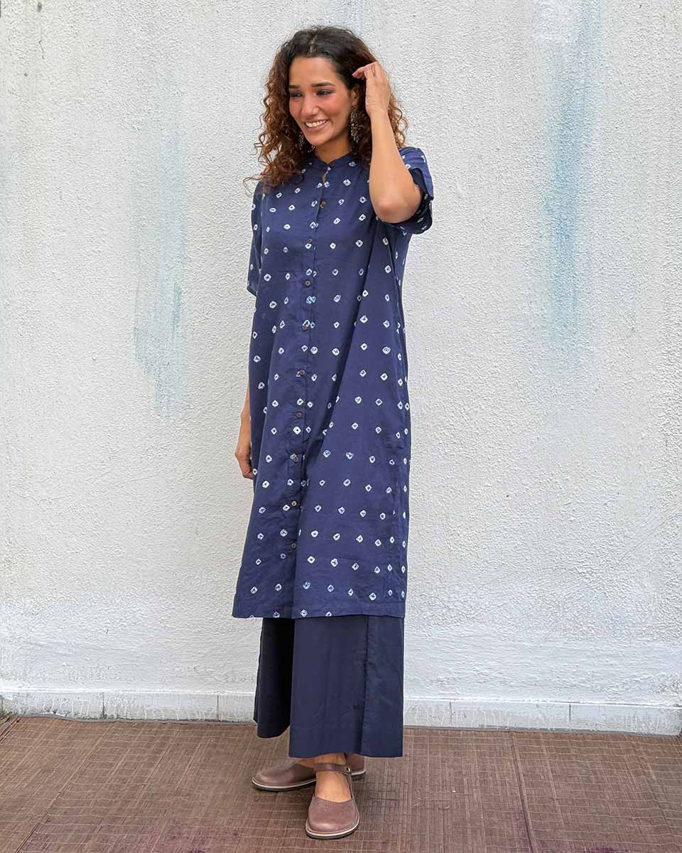 Breezy Belle Bandhej Cotton Kurti