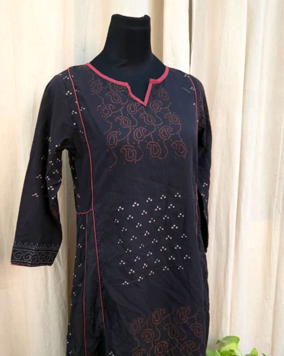 Vintage Hand block Cotton Kurta  - Love Despite
