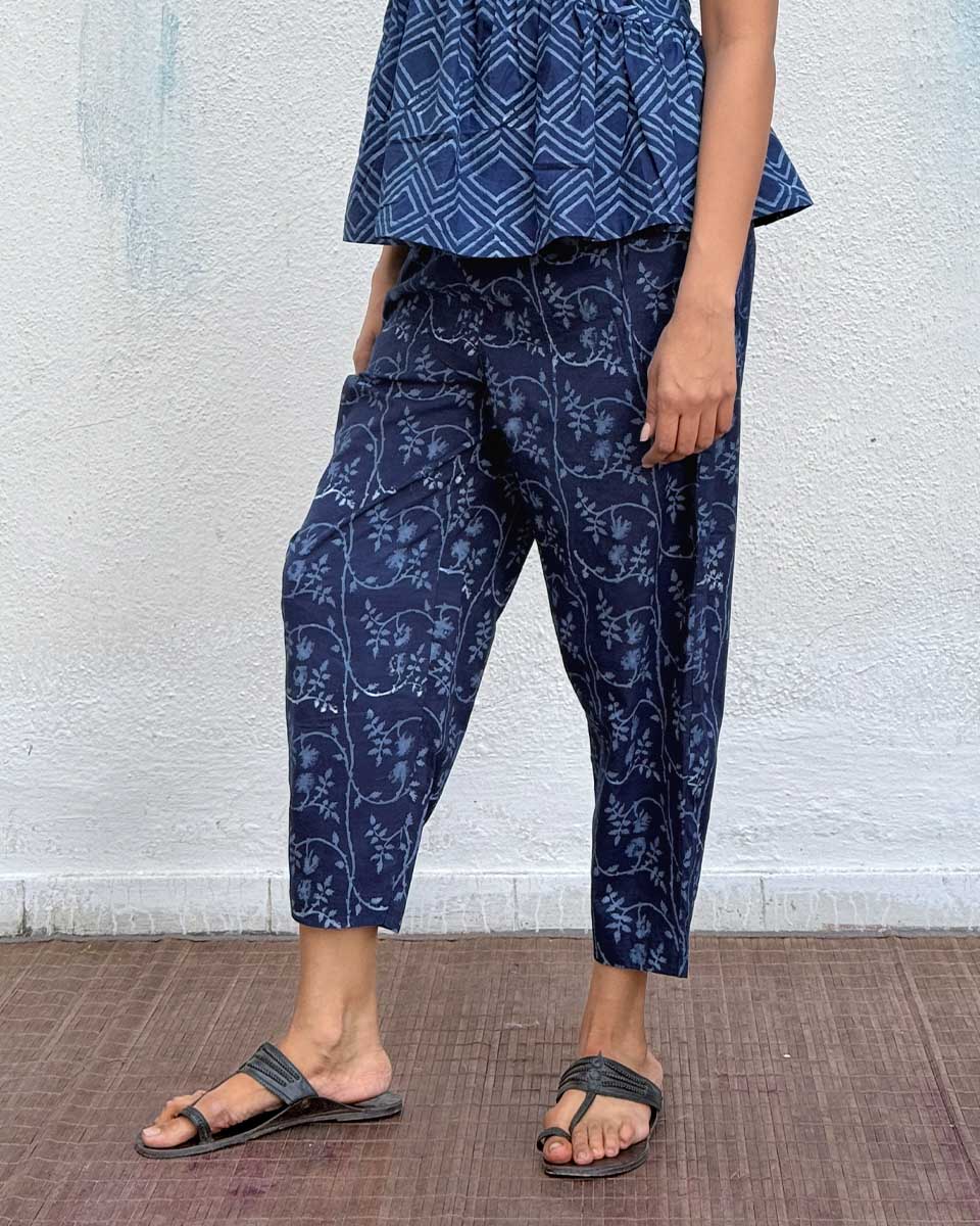 Honeyberry Blockprinted Cotton Pant