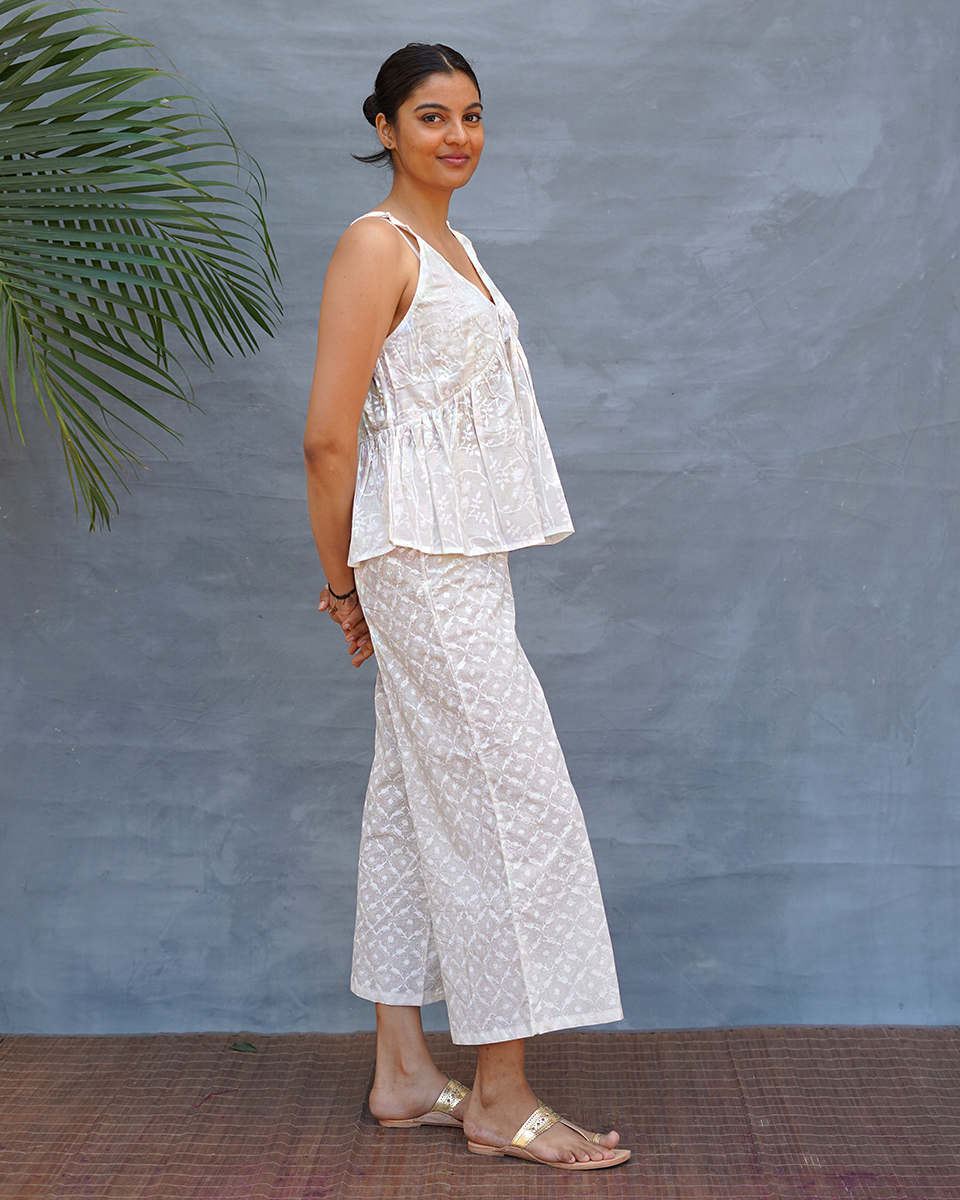 Kiyara Cotton Top - Safed