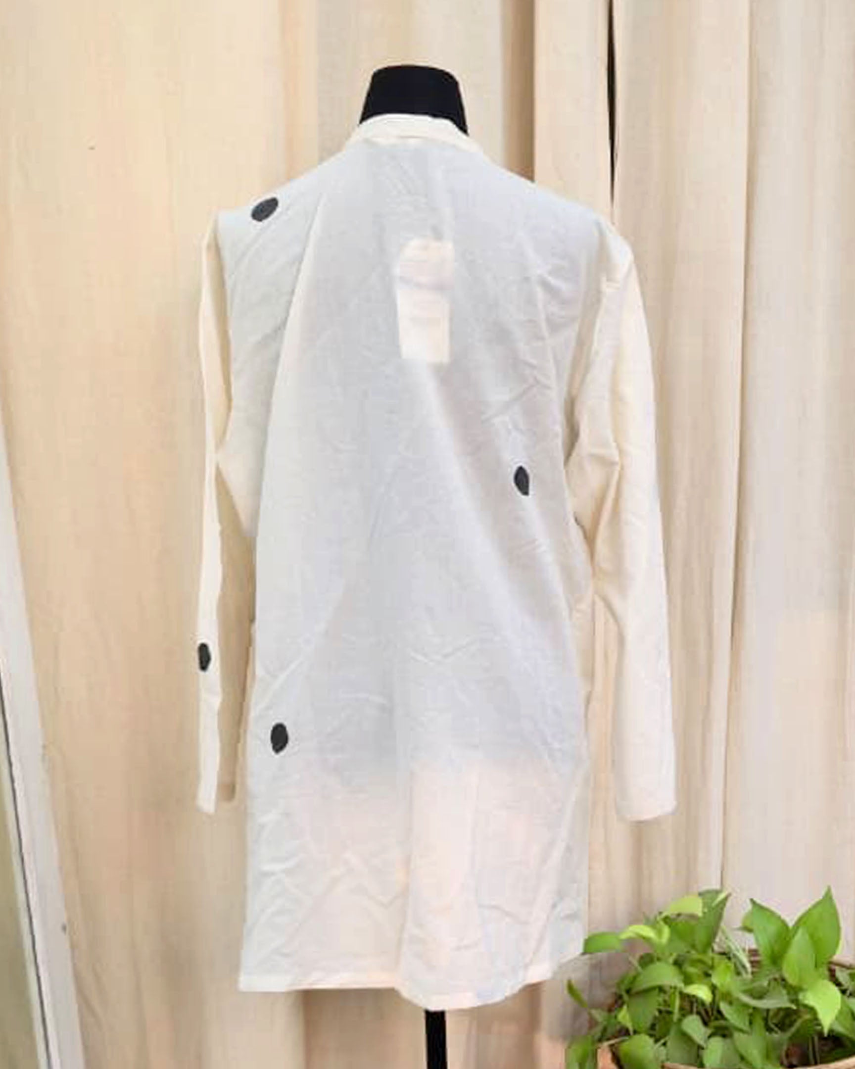 Prerna White Cotton Kurta - Love Despite