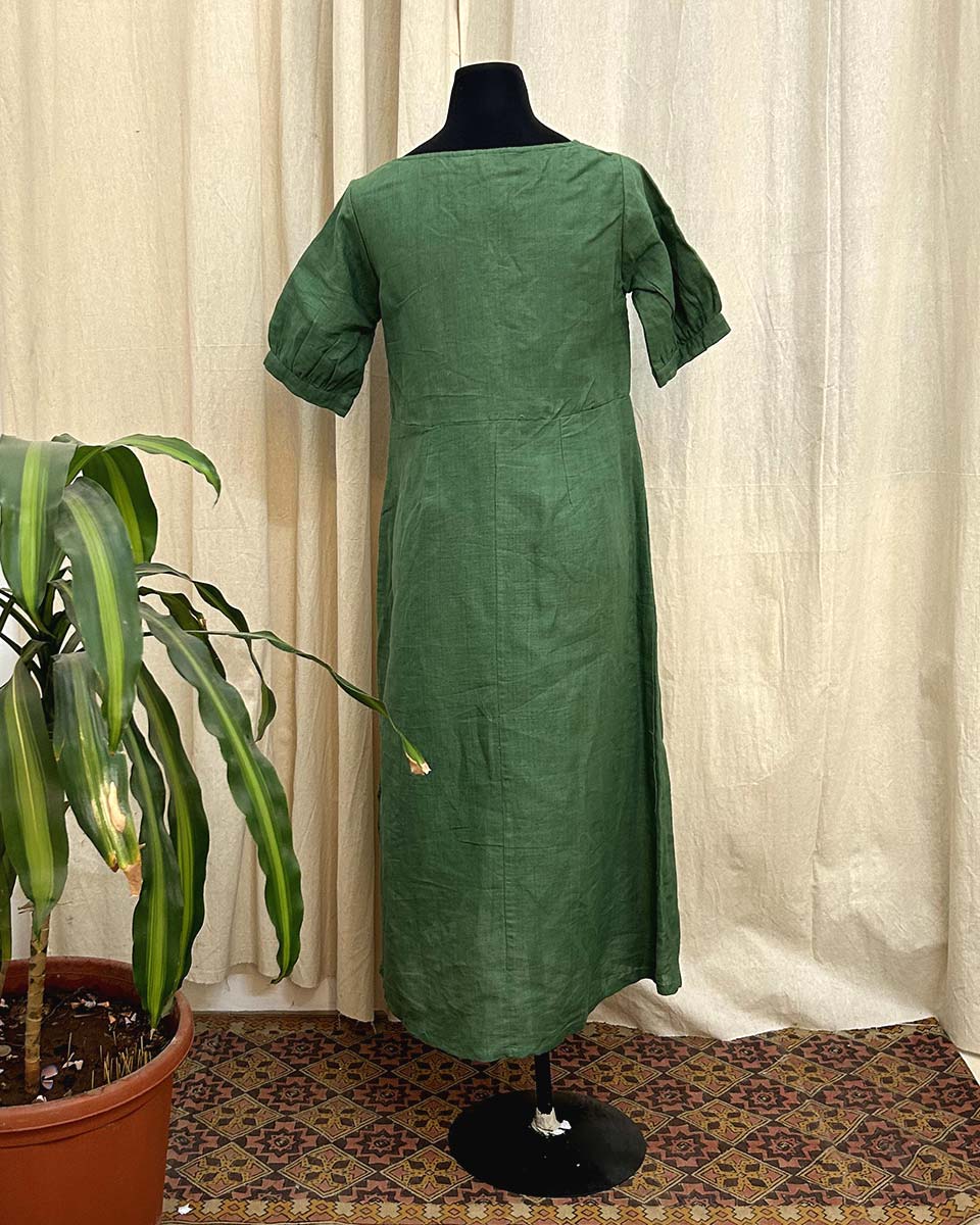 Emerald Linen KURTI- LD