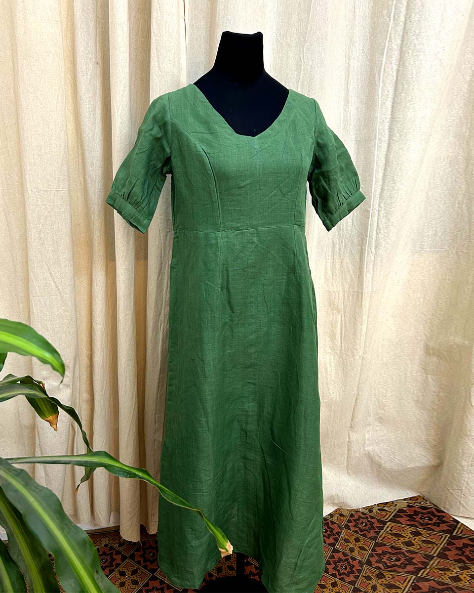 Emerald Linen KURTI- LD