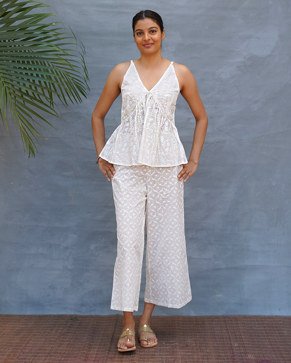 Kiyara Cotton Top - Safed