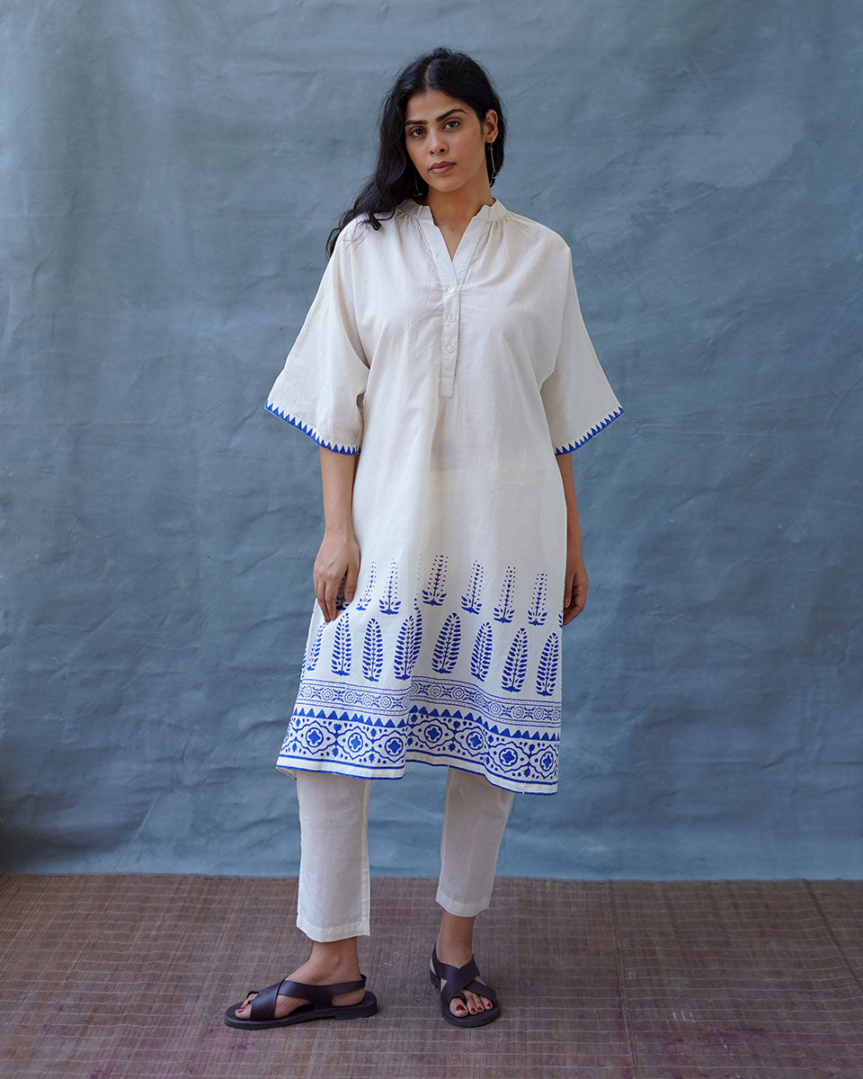 Vasara Blockprinted Cotton Kurta Set - BGVL