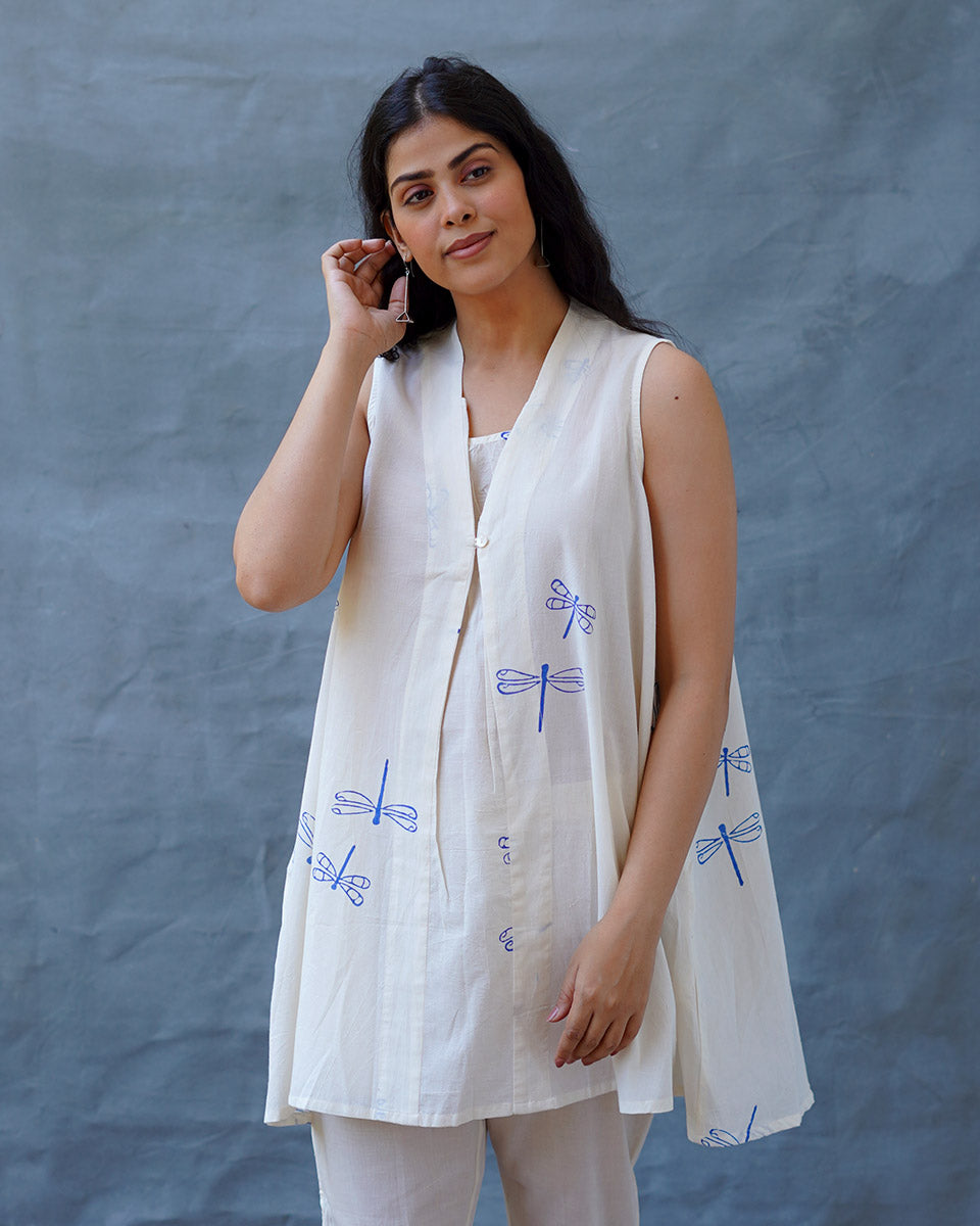 Soha Blockprinted Cotton Top - BGVL