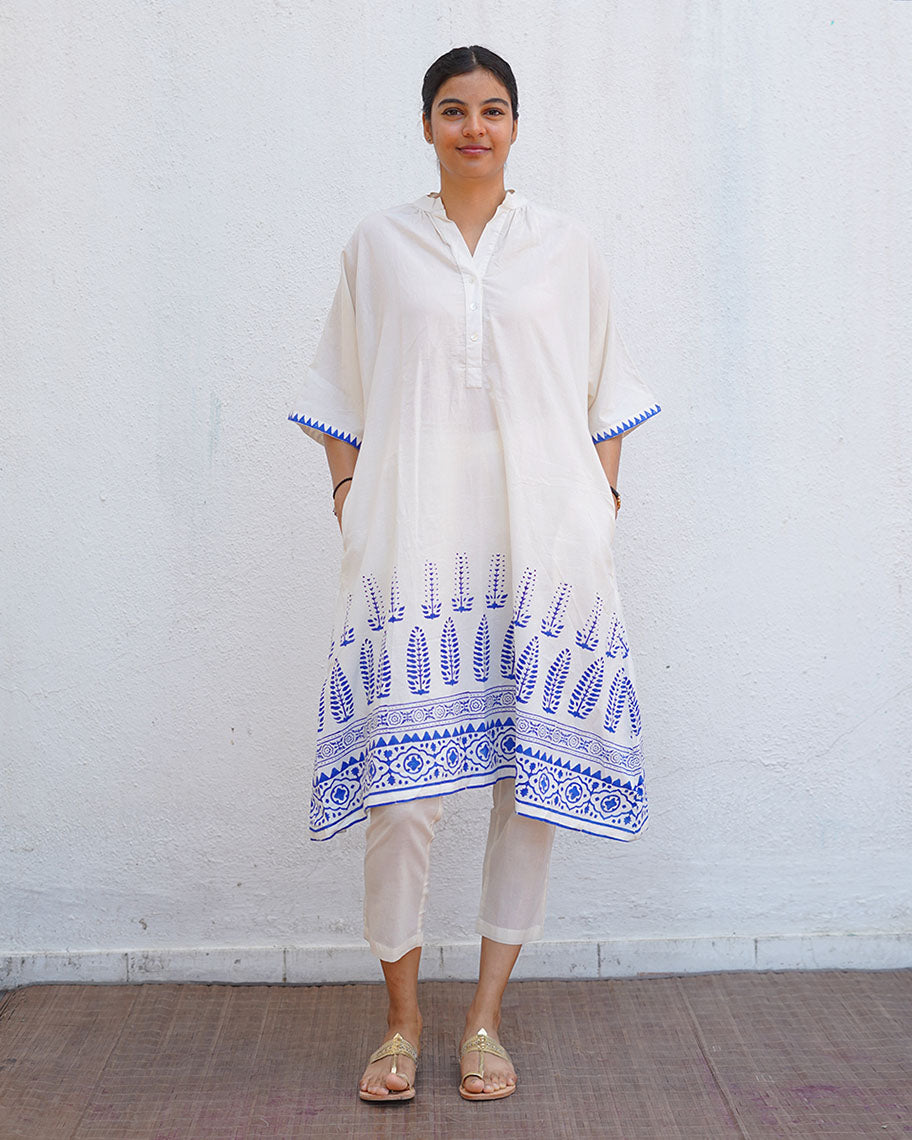 Vasara Blockprinted Cotton Kurta Set - BGVL