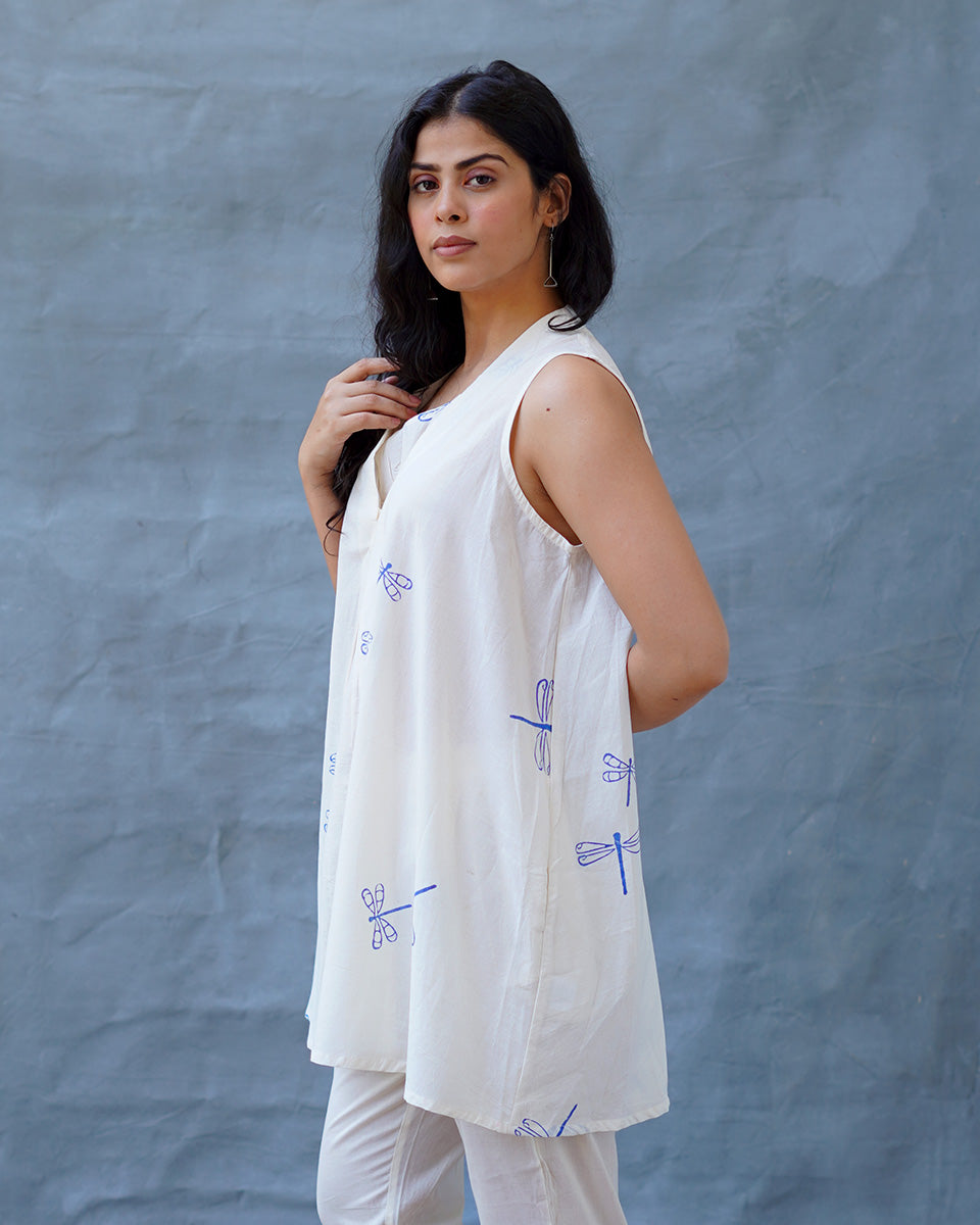 Soha Blockprinted Cotton Top - BGVL