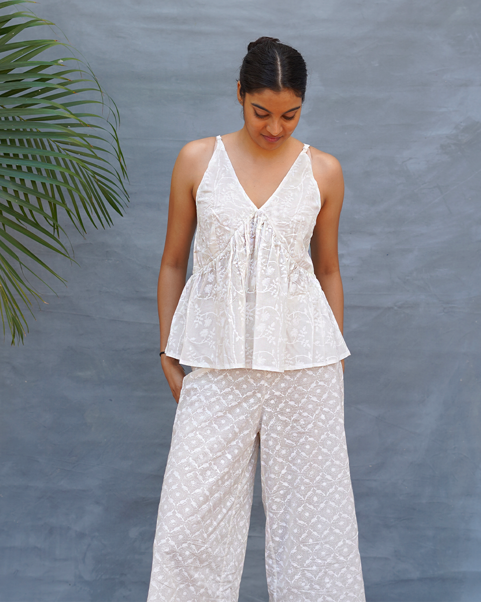 Kiyara Cotton Top - Safed