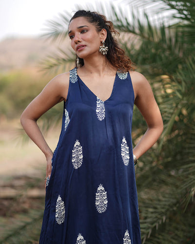 Multi Colour Dress In Modal Silk main image 0