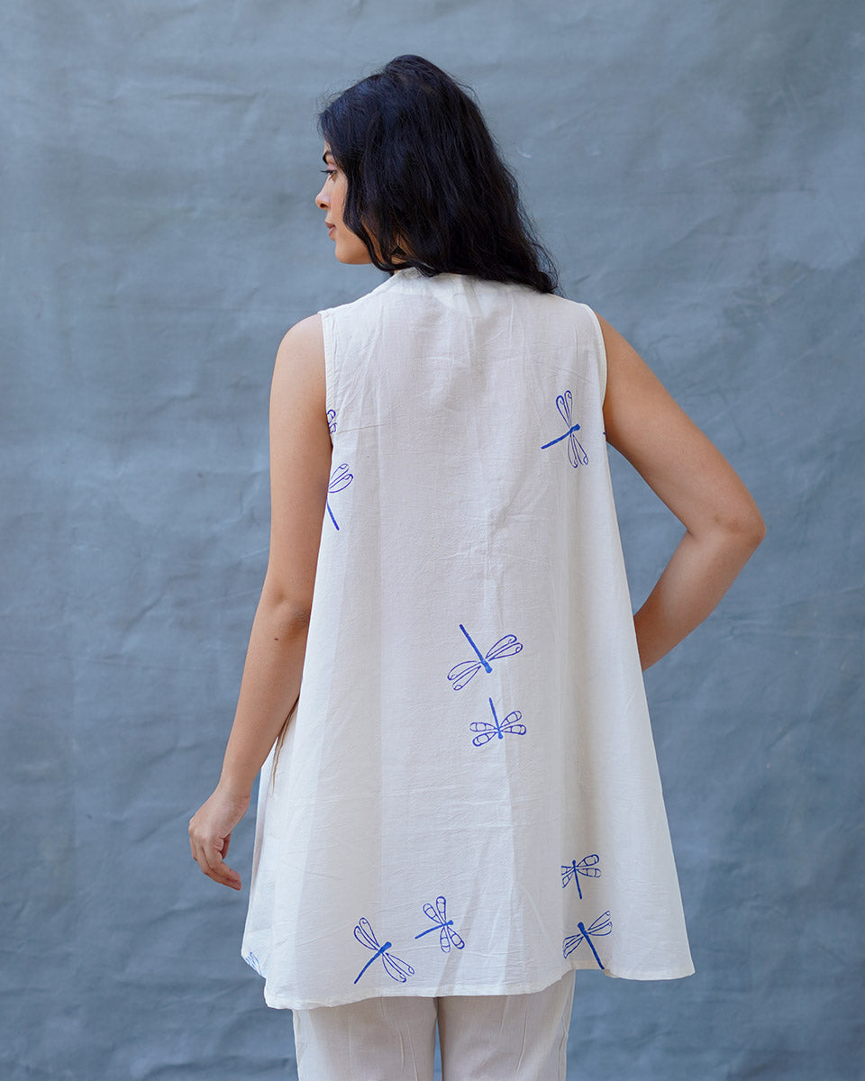Soha Blockprinted Cotton Top - BGVL