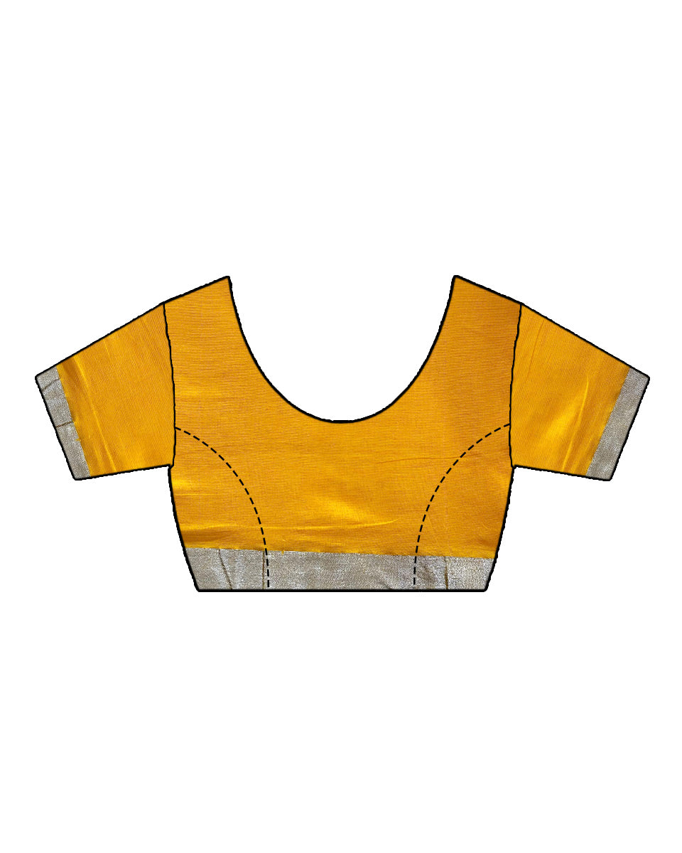 Rhea Yellow Handwoven Cotton Saree - NTC
