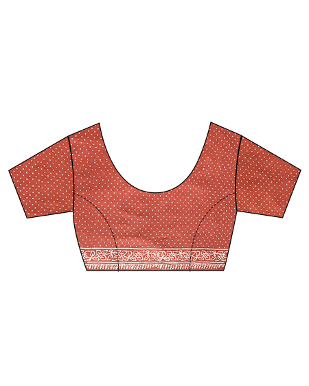 Poem Rose Pink Handblockprinted Cotton Saree