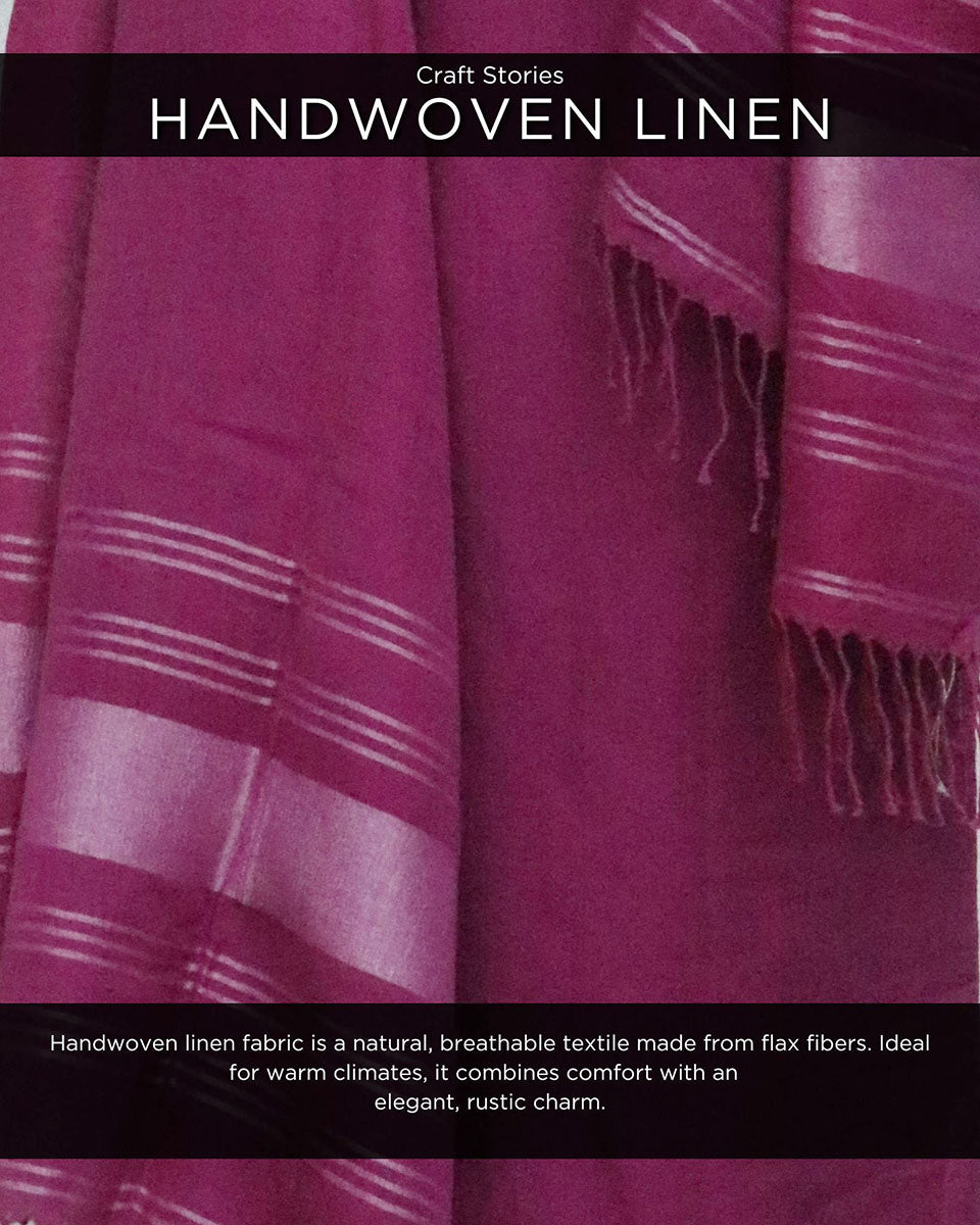 Nora Handwoven Linen Dupatta