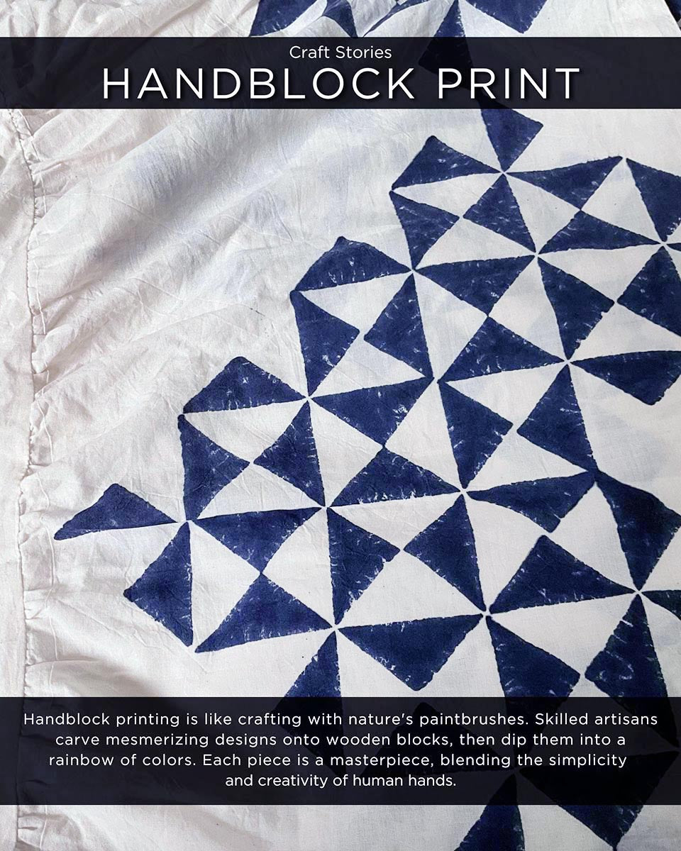 Twilight Handblockprinted Cotton Dress - Vnmn