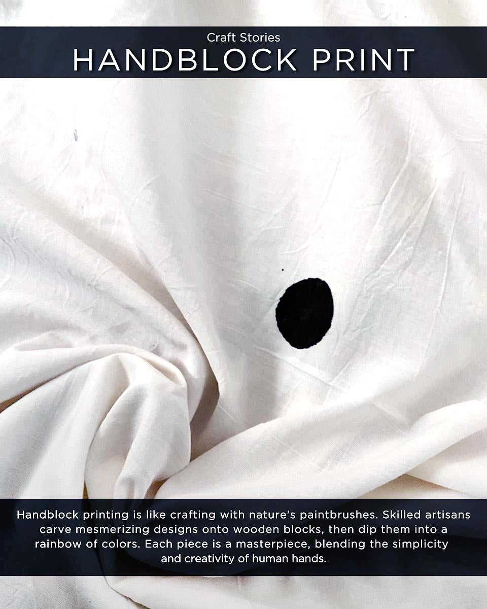 Lunar Lace Handblockprinted Cotton Dress - Vnmn