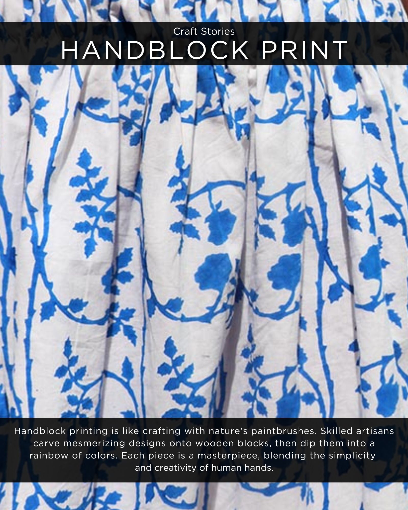 Stella Handprinted Cotton Skirt - WITC