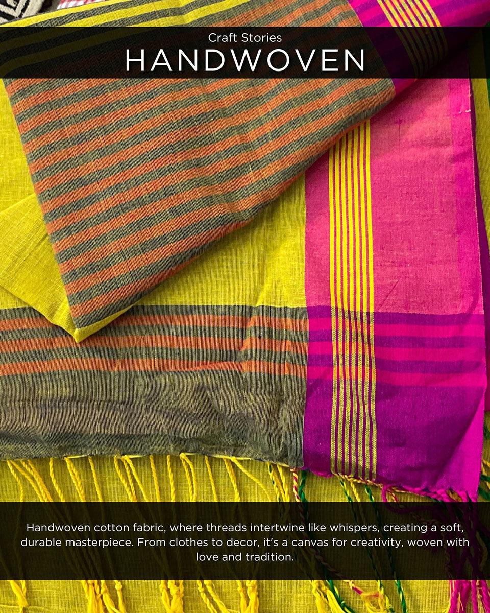 Subarnalata  Handwoven Cotton Saree - LIDD