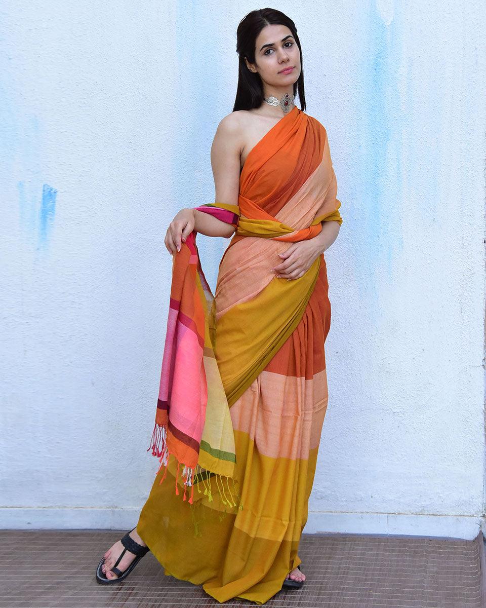 Cotton sarees | Cotton saree for women | Cotton saree online | Cotton saree | Chidiyaa