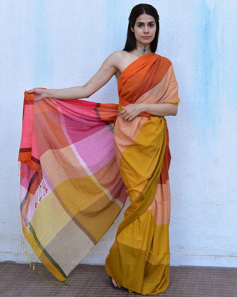 Cotton sarees | Cotton saree for women | Cotton saree online | Cotton saree | Chidiyaa