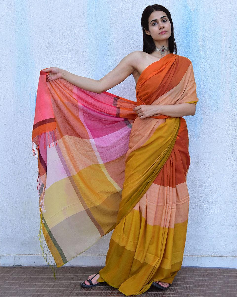 Cotton sarees | Cotton saree for women | Cotton saree online | Cotton saree | Chidiyaa