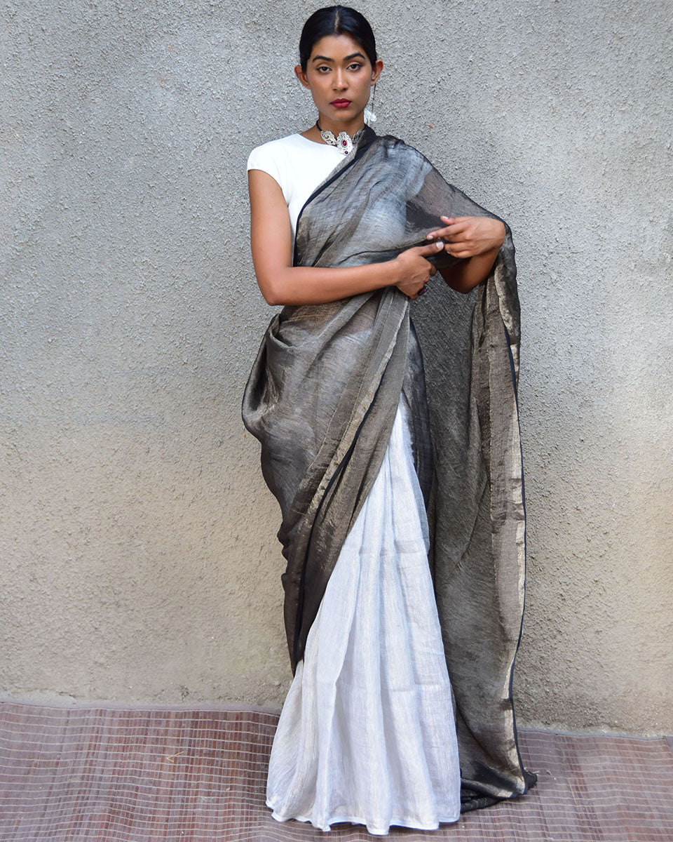 linen saree