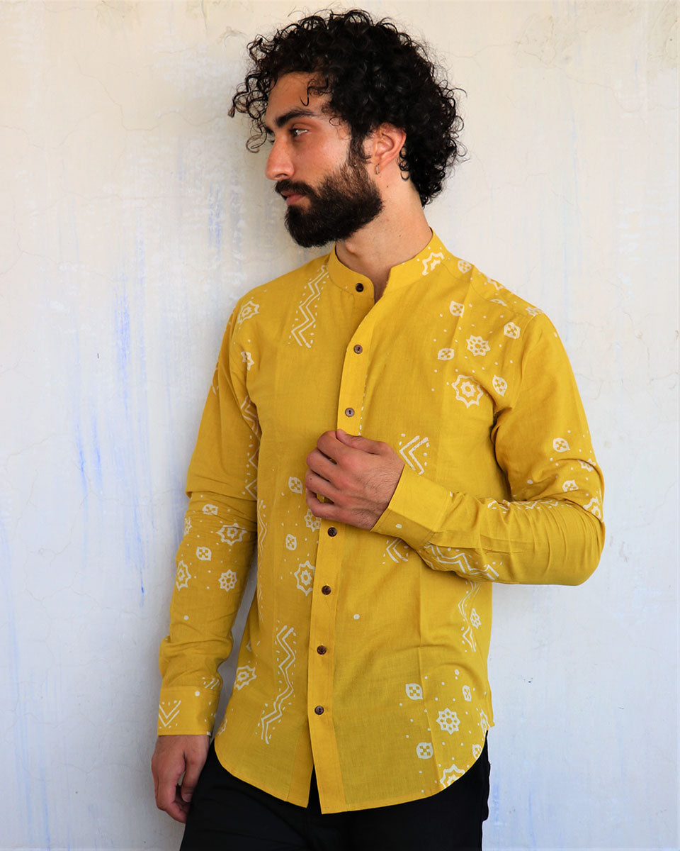 Yellow Mens Shirt - Love Despite