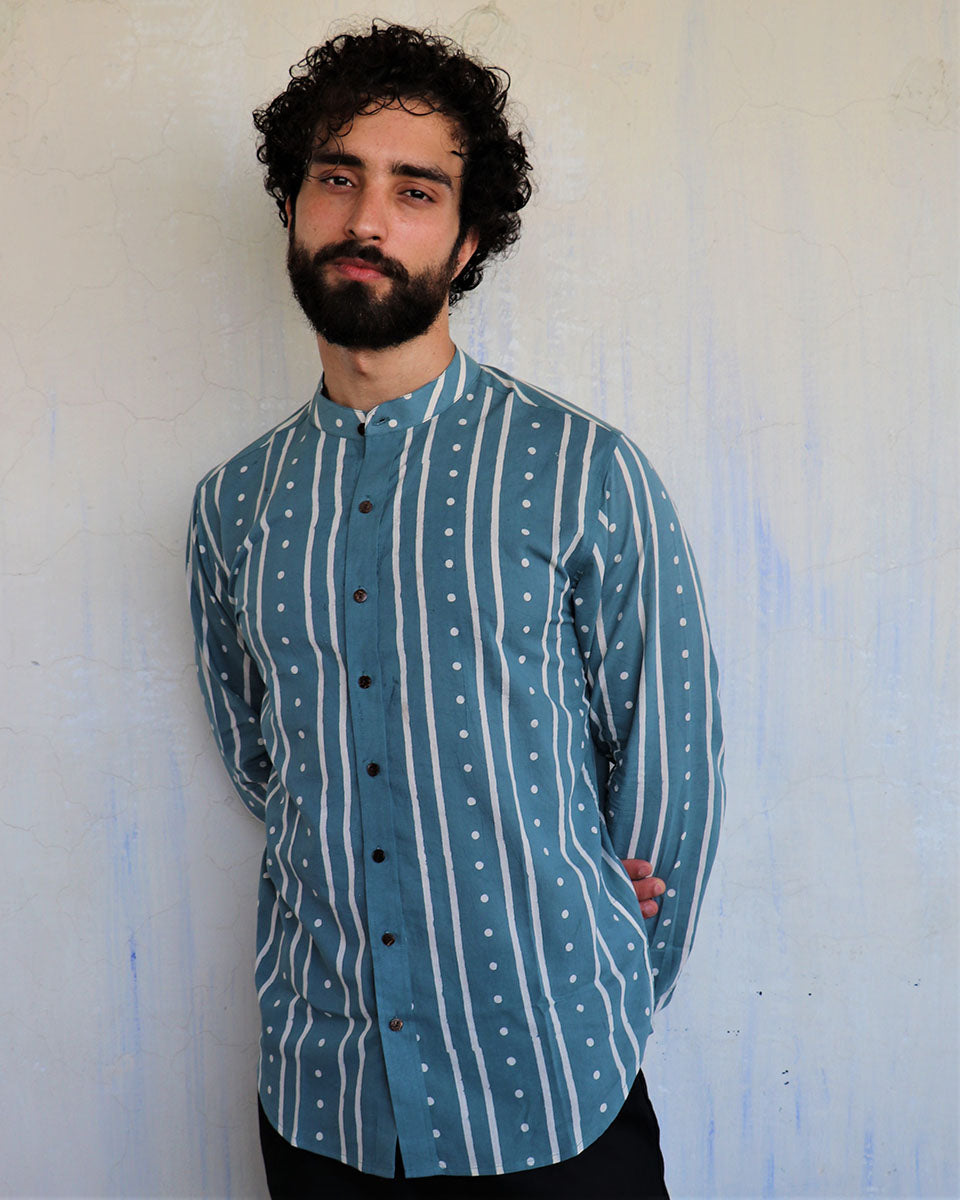 Teal Mens Shirt - Love Despite