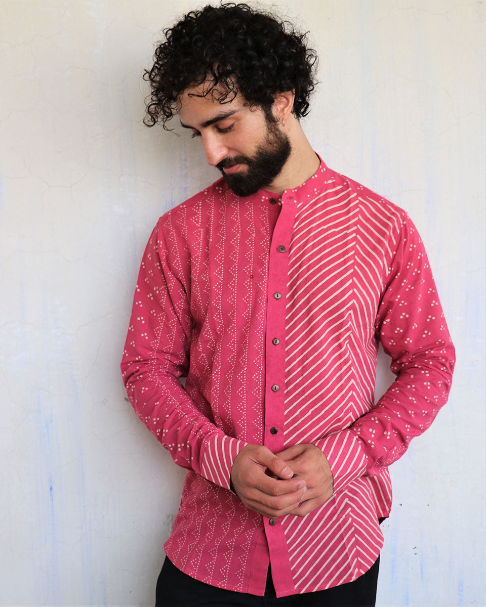 Pink Mens Shirt - Love Despite