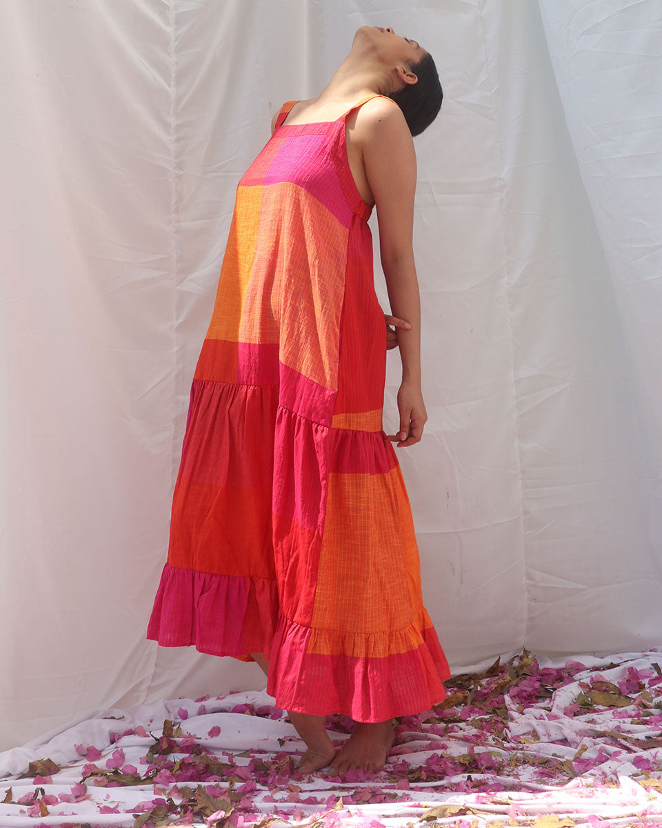 Sash Handwoven Cotton Dress - RC