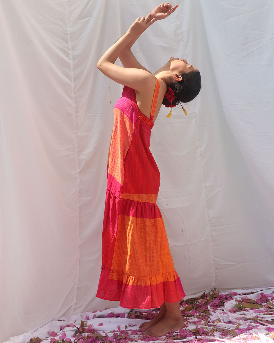 Sash Handwoven Cotton Dress - RC