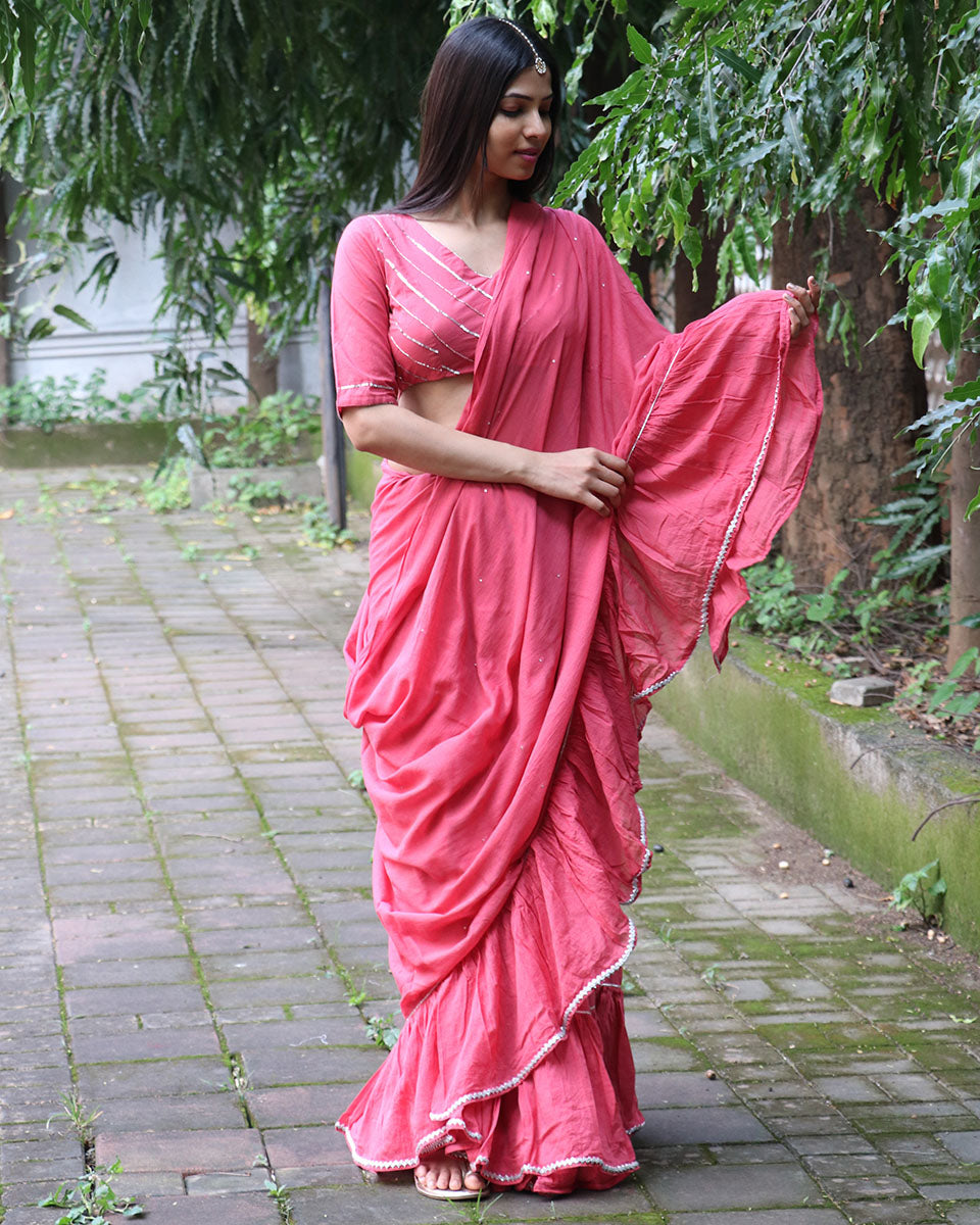 Cotton sarees | Cotton mul mul saree | Cotton saree for women | Chidiyaa |Blouse | Blouses | Cotton blouse 