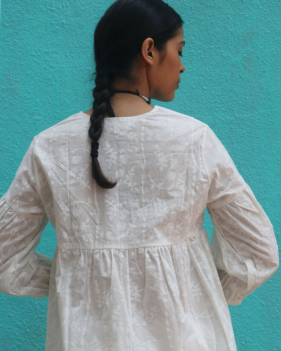 Annamaria Cotton Top - Safed