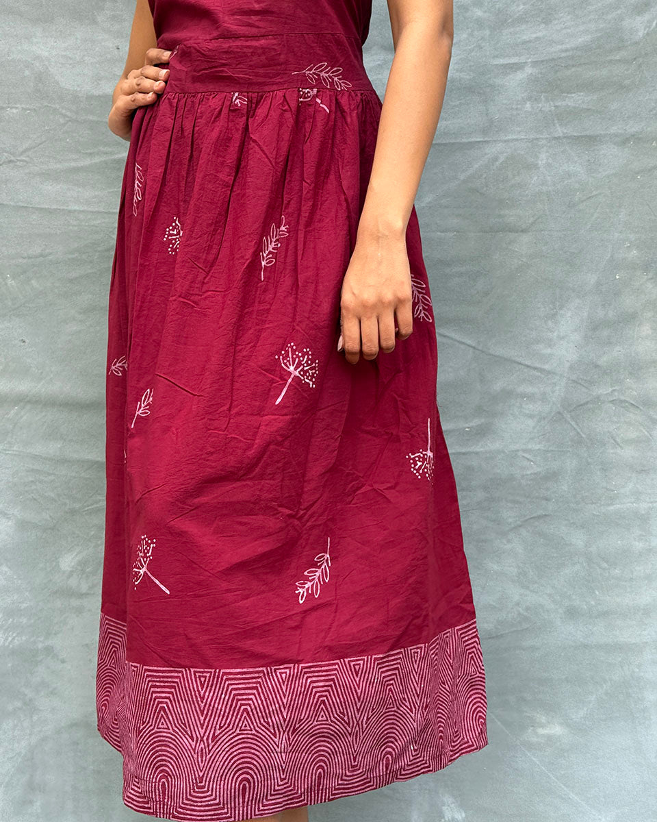 Riversong Blockprinted Cotton Dress