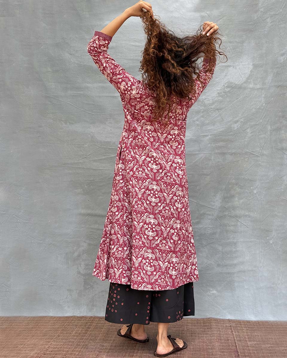 Night’s Sigh Blockprinted Cotton Kurti