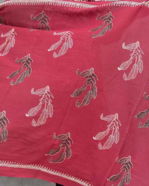 Breeze Blockprinted Cotton Saree