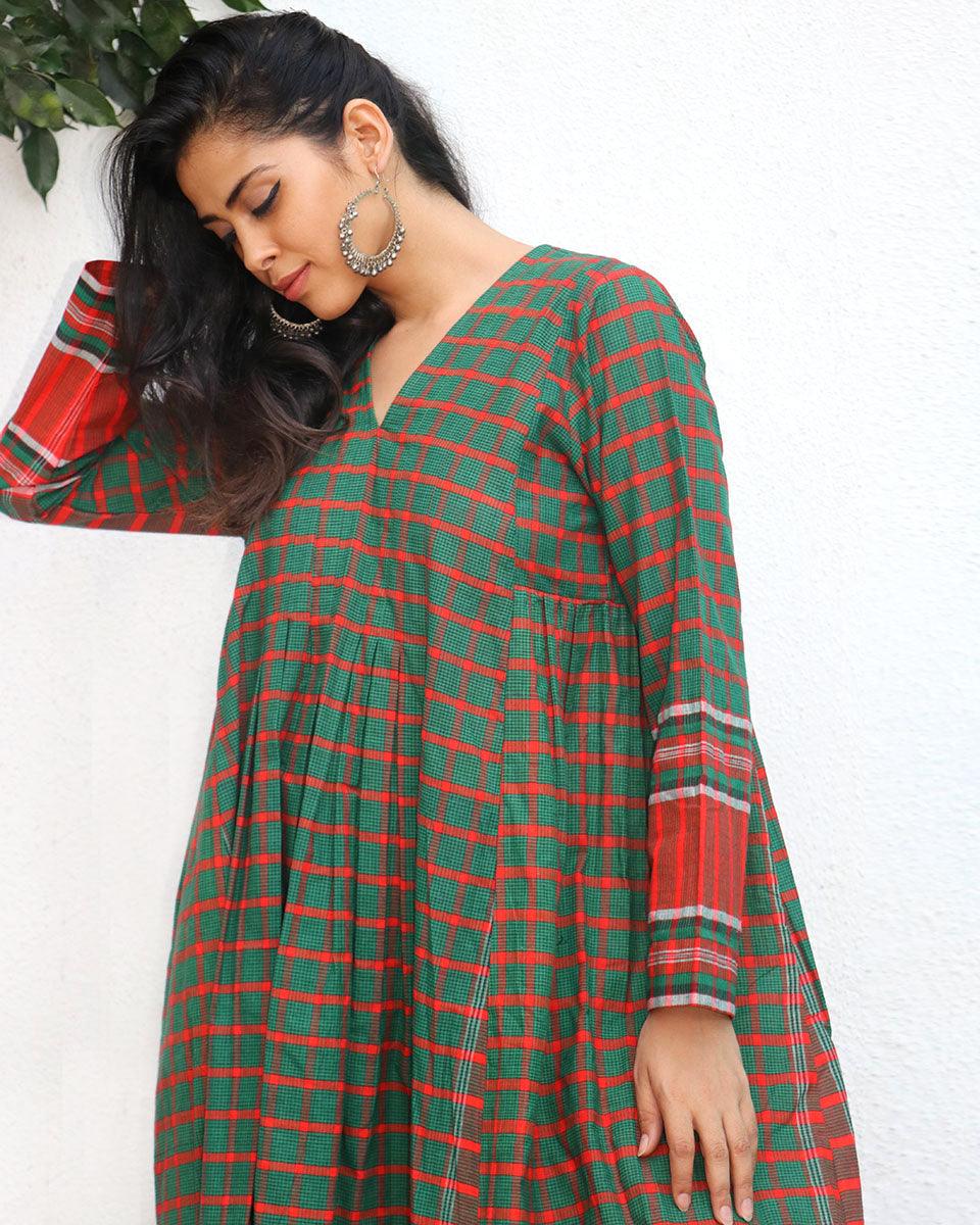 Nisha Gamcha Cotton Dress