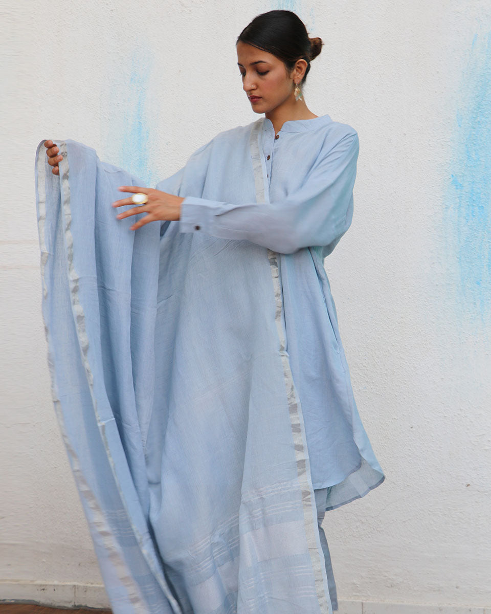 Melrose Handwoven Linen Dupatta