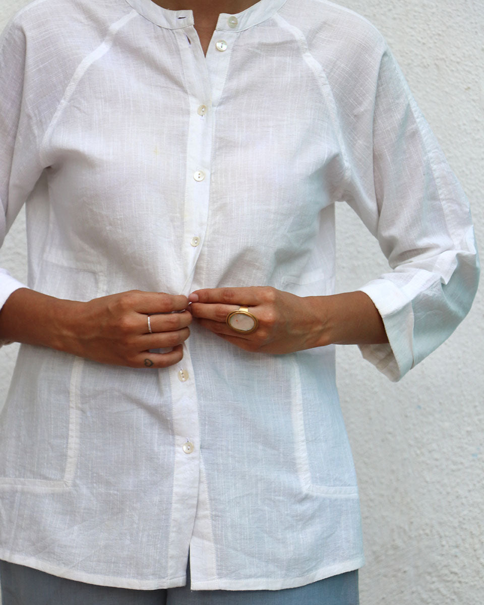 Marilla Handwoven Linen Shirt