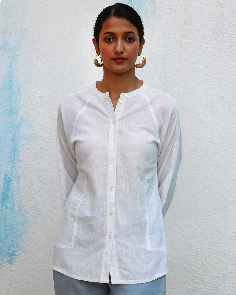 Marilla Handwoven Linen Shirt - Breathe