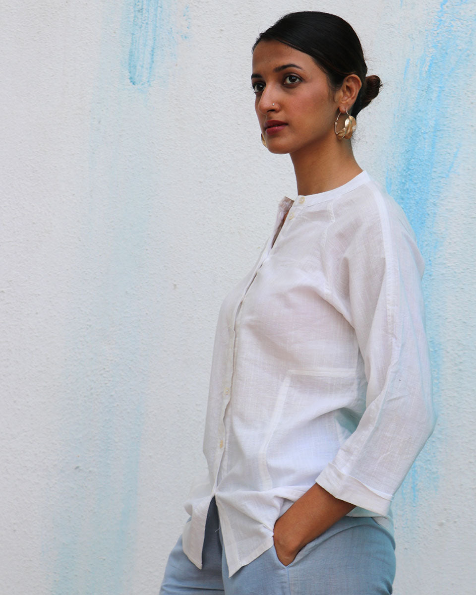 Marilla Handwoven Linen Shirt