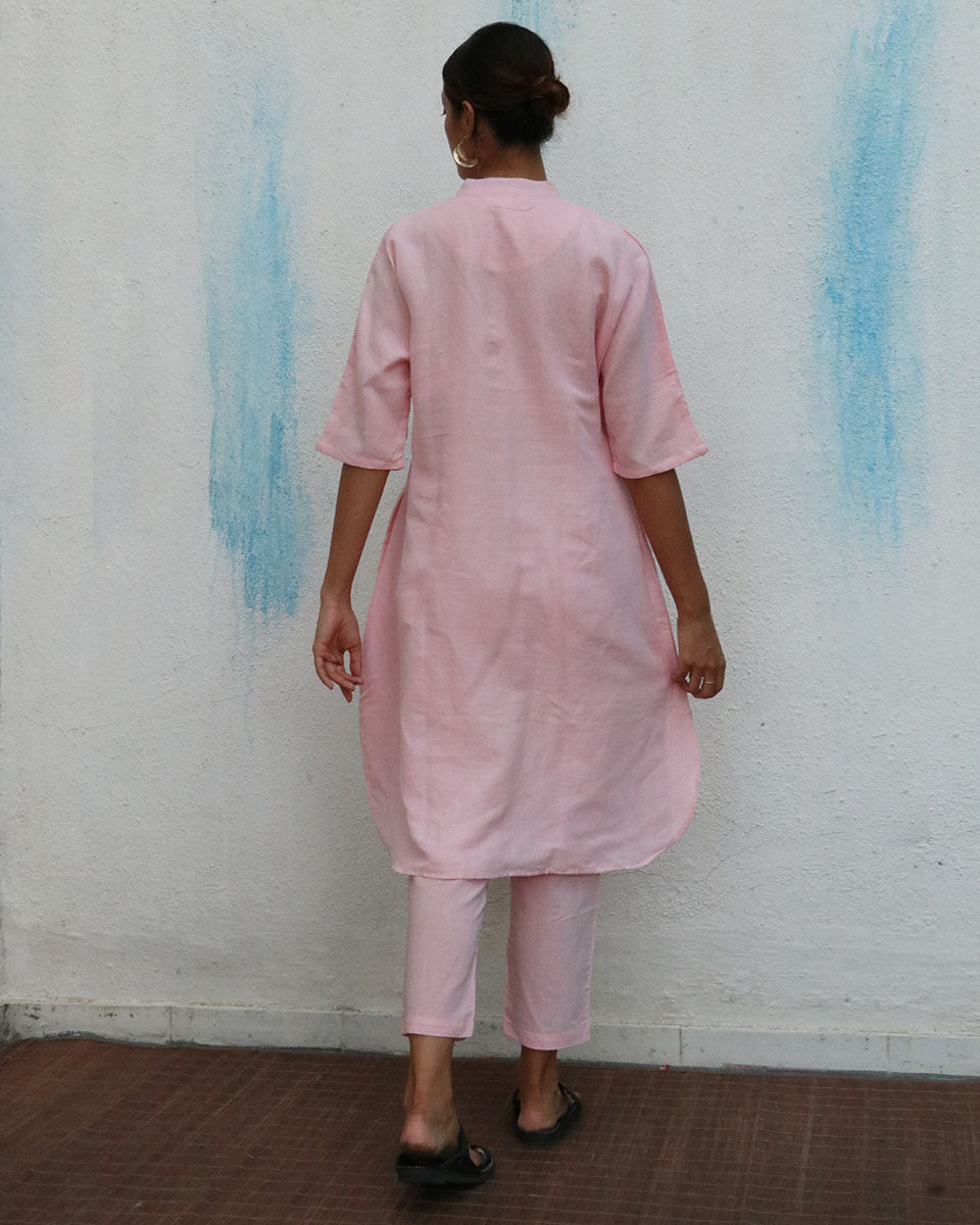 Renée Handwoven Linen Kurta Set