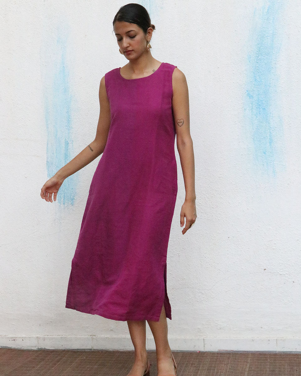 Arista Handwoven Linen Dress