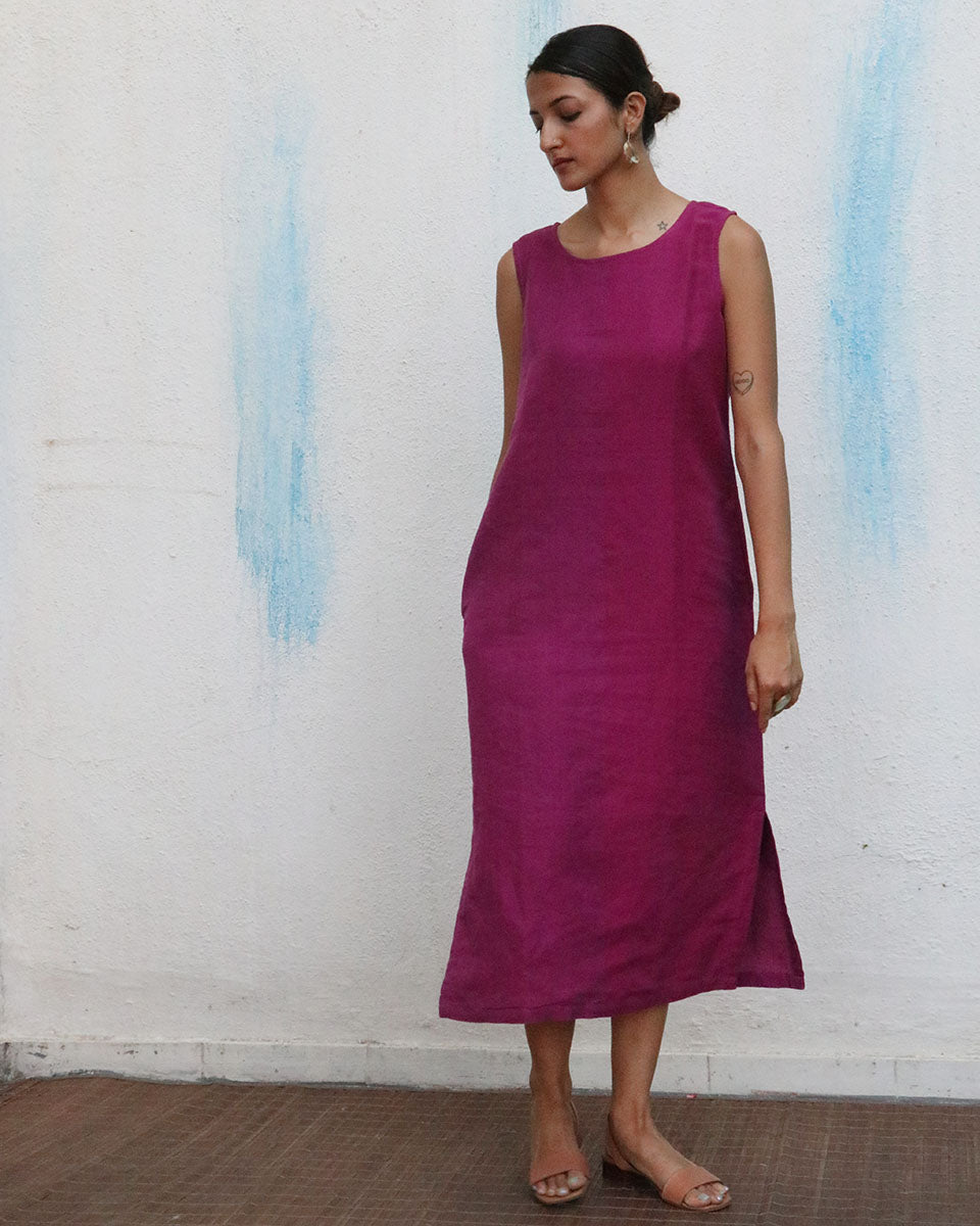 Arista Handwoven Linen Dress