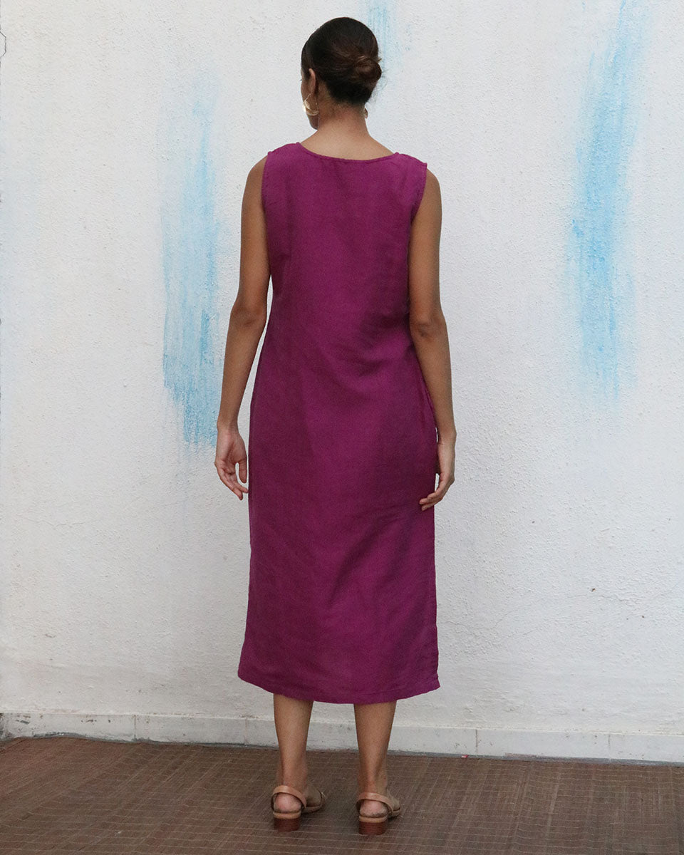 Arista Handwoven Linen Dress
