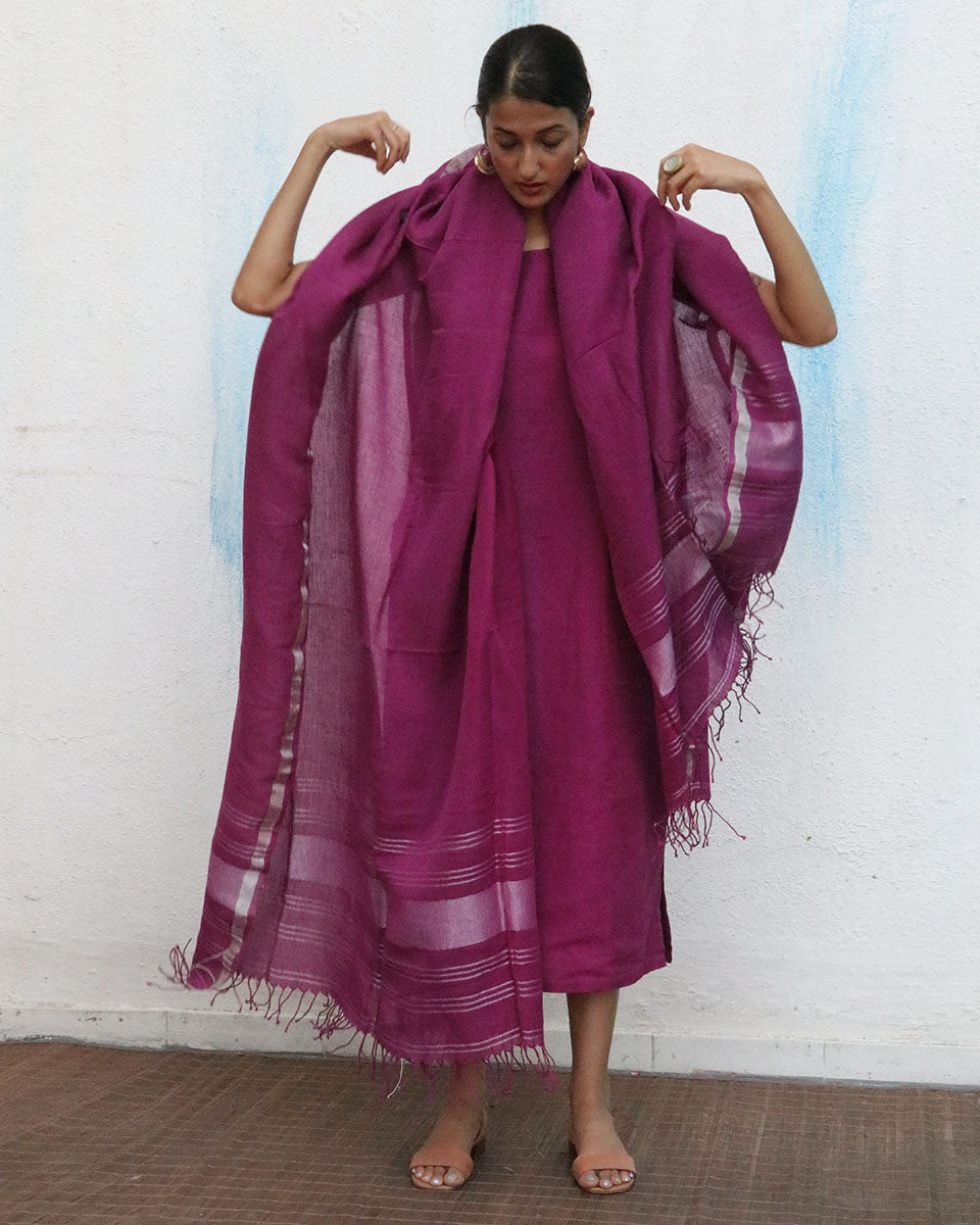 Nora Handwoven Linen Dupatta