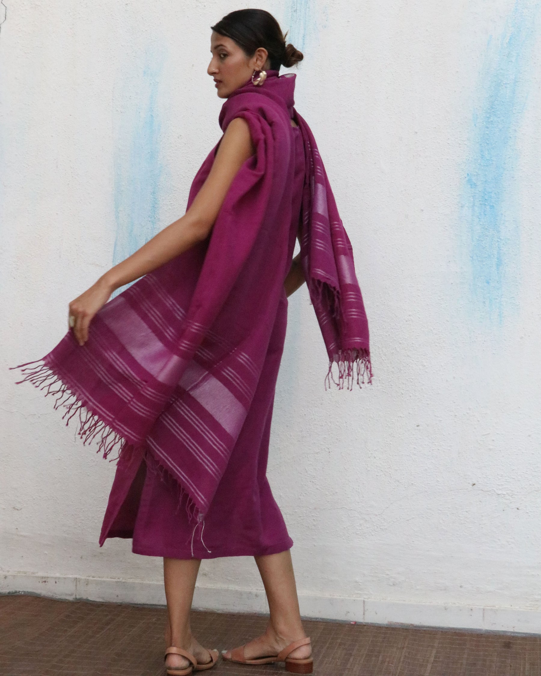 Nora Handwoven Linen Dupatta