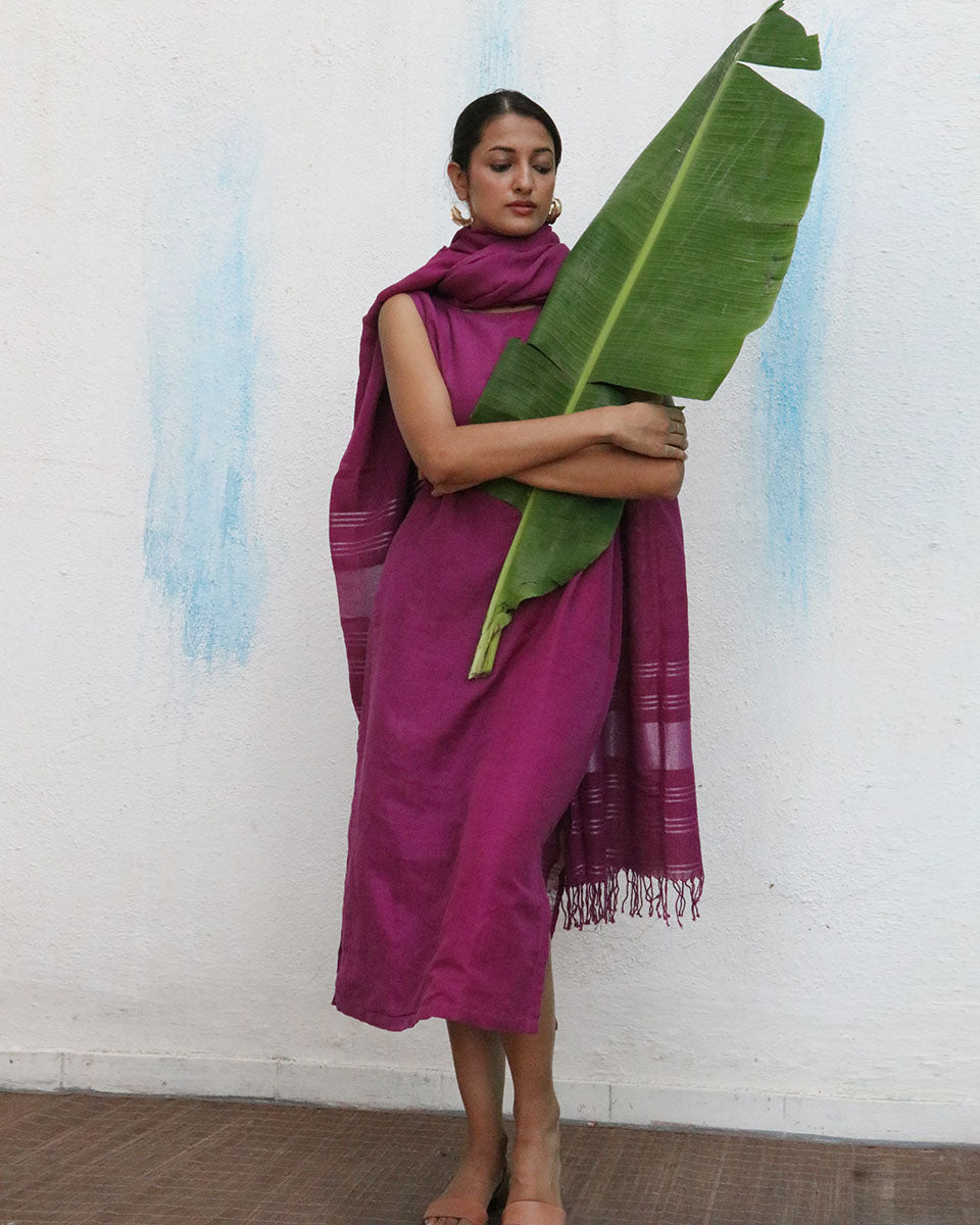 Nora Handwoven Linen Dupatta