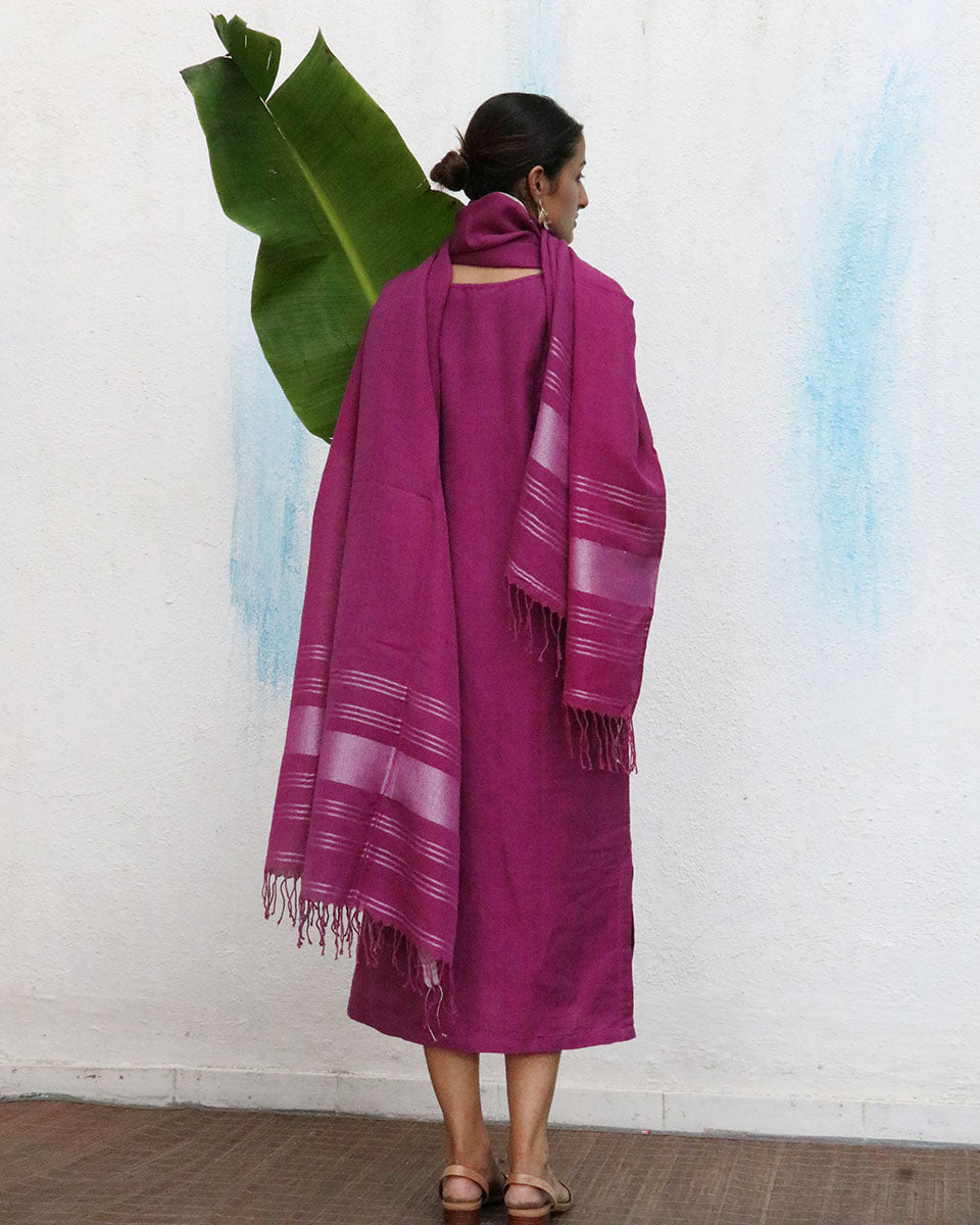 Nora Handwoven Linen Dupatta