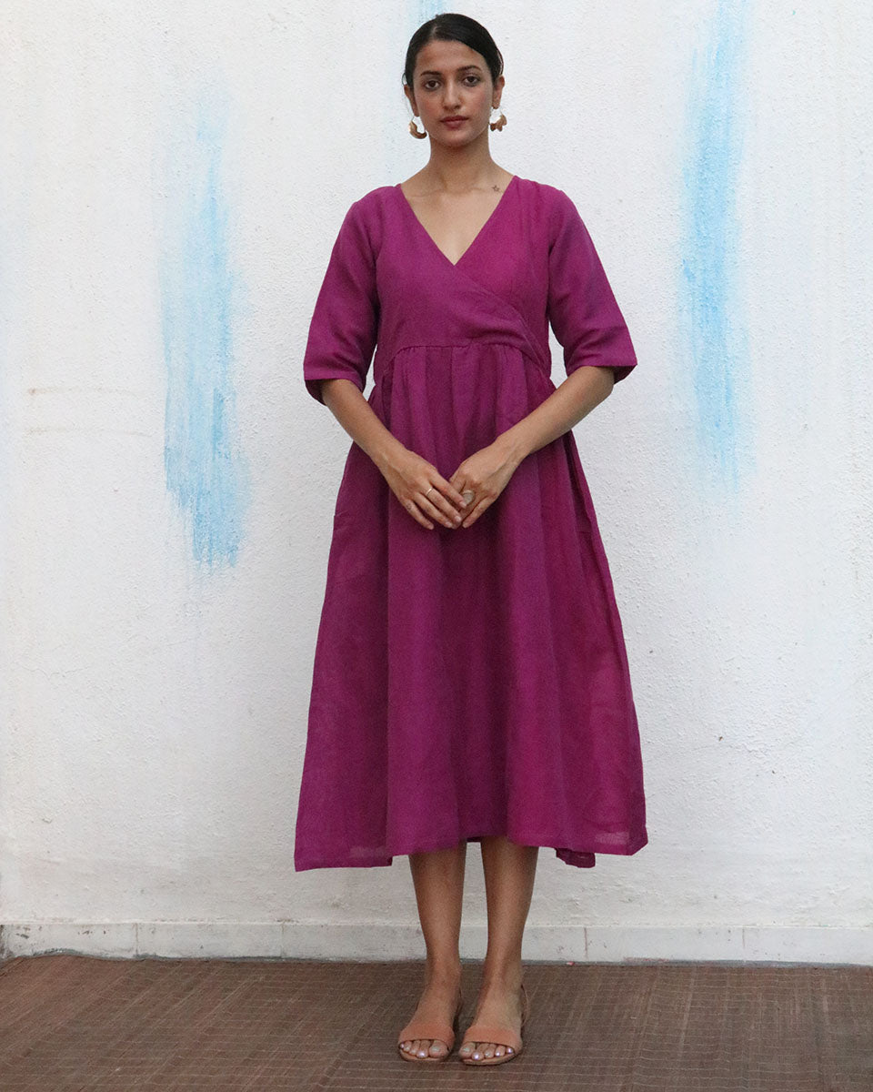 Brisa Handwoven Linen Dress